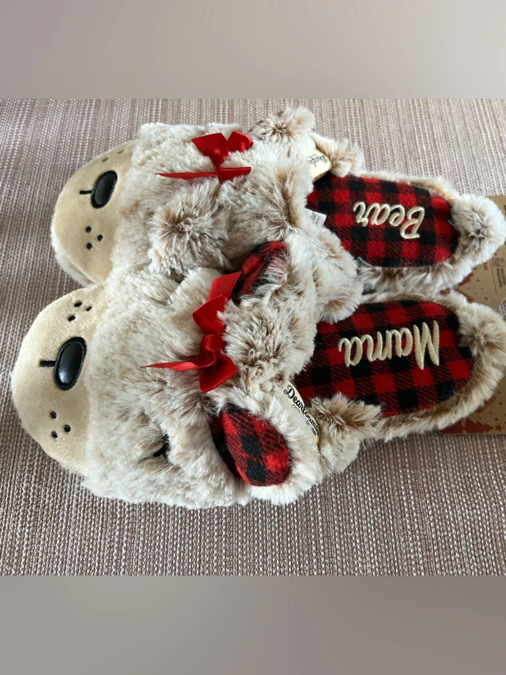 NWT! Dearfoams Mama Bear Clog Slippers Size Medium 7/8 - Picture 5 of 6